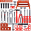 38 Pcs Kids Toolbox Kit with Drill, Plastic Repair Tools, Learning Engineering Puzzle Toys for Boys 1
