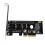 Προσαρμογέας NVMe M.2SSD, ψύκτρα αλουμινίου με απόδοση ψύξης PCIe X16, υποστηρίζει κάρτα 2