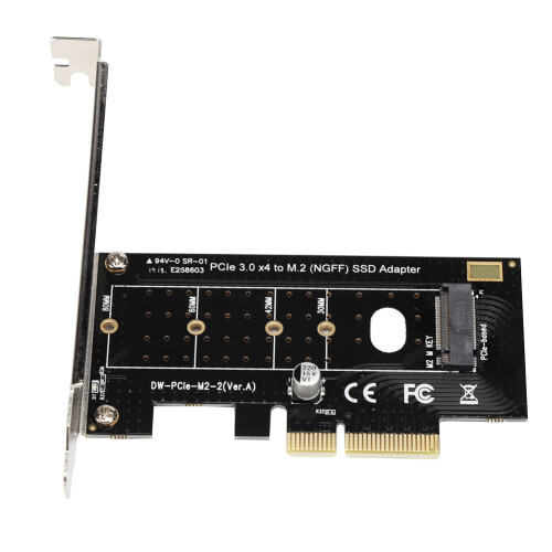 Προσαρμογέας NVMe M.2SSD, ψύκτρα αλουμινίου με απόδοση ψύξης PCIe X16, υποστηρίζει κάρτα 1