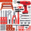 38 Pcs Kids Toolbox Kit with Drill, Plastic Repair Tools, Learning Engineering Puzzle Toys for Boys 4