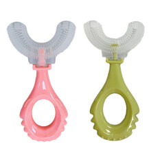 First Squeeze Then Side-To-Side Motion, Gentle Cleaning With U-Shaped Toothbrush, Thumb Grip Handle For Toddlers' Comfort, Food Grade Silicone Ensures