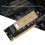 Προσαρμογέας PCIe X16 σε M.2 με τσιπ υψηλής αντοχής ψύκτρας αλουμινίου, επιχρυσωμένη 6