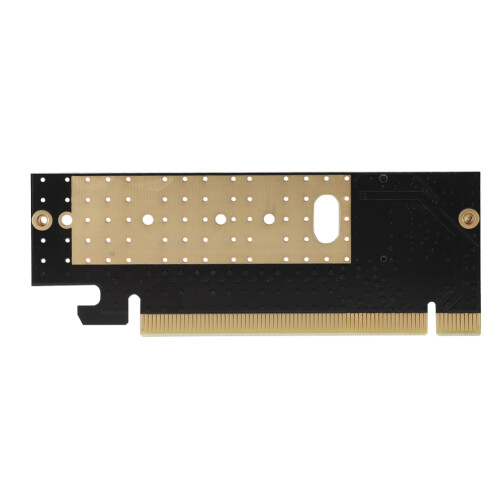 Προσαρμογέας PCIe X16 σε M.2 με τσιπ υψηλής αντοχής ψύκτρας αλουμινίου, επιχρυσωμένη 2