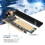 Προσαρμογέας PCIe X16 σε M.2 με τσιπ υψηλής αντοχής ψύκτρας αλουμινίου, επιχρυσωμένη 5