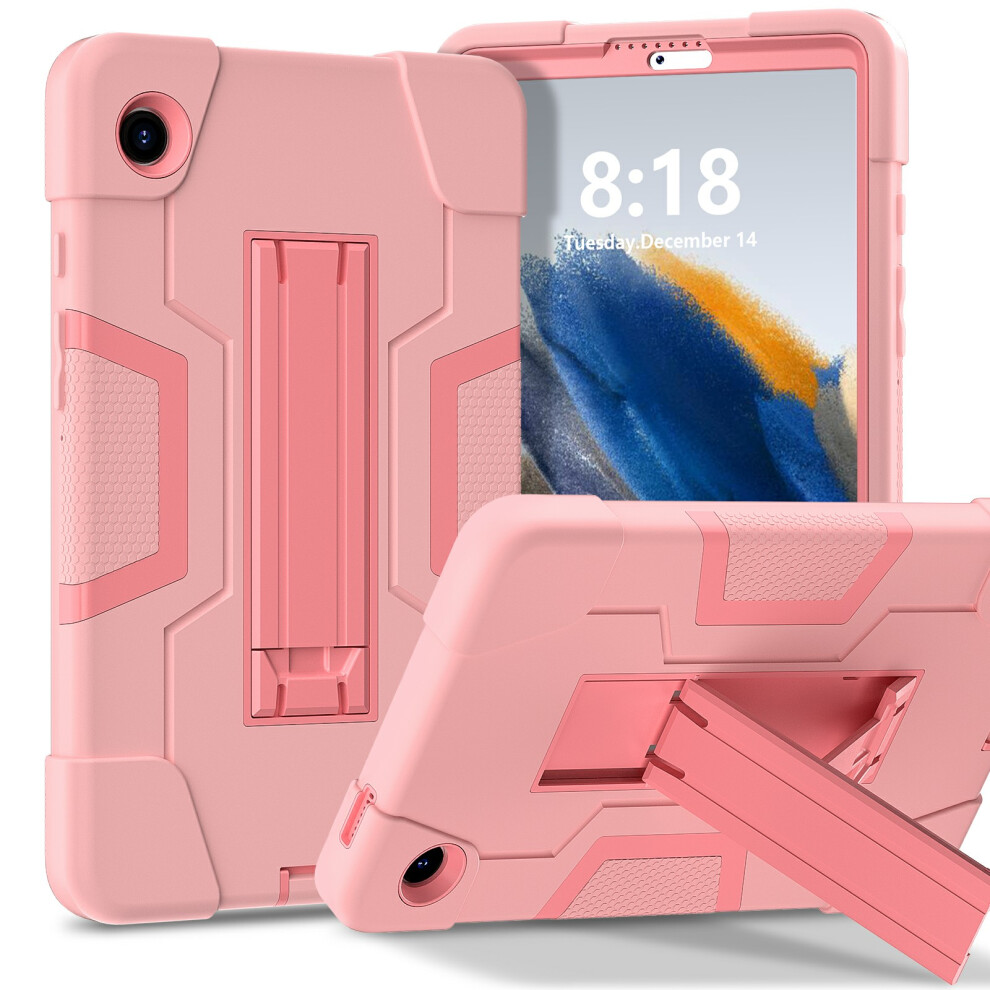 (Rose ) For Samsung Galaxy Tab A11 Case Robot Style Silicone + Pc Tablet Cover With Kickstand Gold 6914285323676