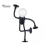 Black LED Bedside Lamp, Changeable Shape Funny Night Light with Suction Cup, Soft Glow DIY Cute Light Bulb Man Mini Lamp 1
