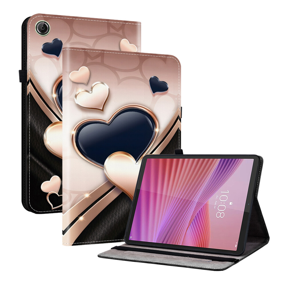 (Love) For Lenovo Tab K9 Leather Case Pattern Printed Stand Tablet Cover With Card Slots 6914287619142