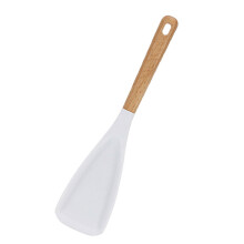 Spatule Ă manche en bois, ustensiles de cuisine anti-rayures,-1
