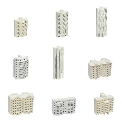 Realistic Apartment Building Model Miniature-Tall Building 4 1