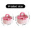 Boîte de rangement élégante pour accessoires de cheveux,-S Rose 3