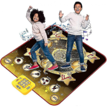 GoldDance Tanzmatte für Kinder 3-12 Jahre, Bluetooth, 9 Spielmodi, Doppelpack, Musik
