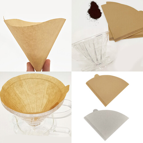 100pcs Cone-shape Hand Drip Brew Coffee Filter-primary color 2