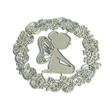 Vlinder meisje stansmessen voor scrapbooking koolstofstaal