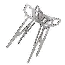 Support de gril de foyer en acier inoxydable, Support de