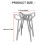 Support de gril de foyer en acier inoxydable, Support de 3