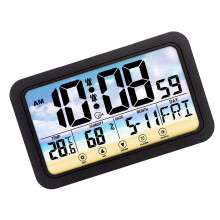 Aanraakscherm Digitale klok Kleurrijke-H163H kleur zwart