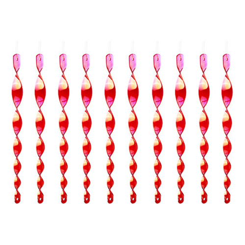 Weather Prevent Reflective Bird Scarers Wind Spirals Design-Red