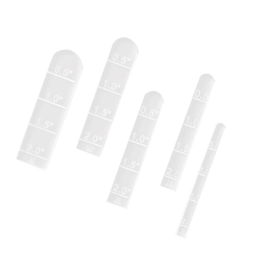 5 Pcs Pottery Arcs Small Scale Pottery Measuring Tool Clear
