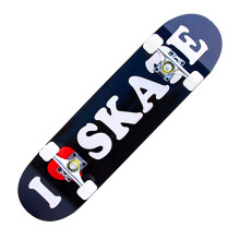 Skateboard 4x4 Double Tilt Maple Deck For Adults And Teens, Complete 25x80 cm, Beginner Friendly, Men And Women I Love