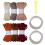 6Pcs Colorful Polyester Rope 7mmX5Meters Hollow-Combination 2 1