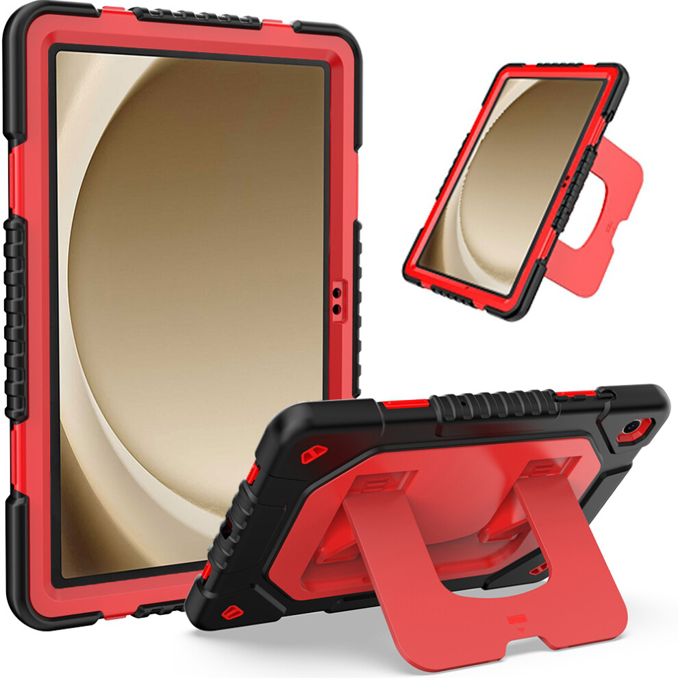 (Red) For Samsung Galaxy Tab A11+ / A9+ Case Kickstand Silicone + Pc Tablet Cover Red 6914287295131