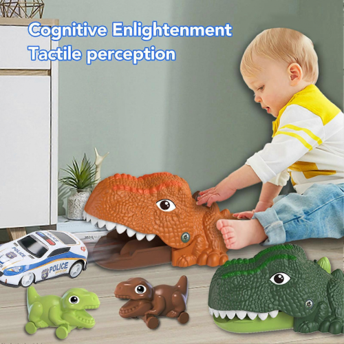 Dinosaurier-Auto-Spielset, Schiebeauto-Spielzeug für Kinder 1