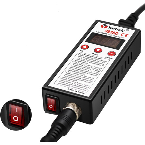 Hot Air Rework Station with Digital Display, Precise Temperature Control, Fast Heating for Welding 1