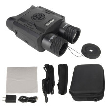 Kikare med hög upplösning, nattseende och kamera, 4K FHD, infraröd optik, uppladdningsbara batterier, 8X digital zoom, HD-skärm, lätt design för