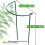 6pcs Plant Stand with 10 Green Labels Stake for Supporting 7