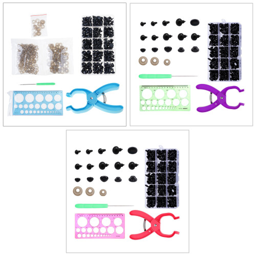 476Pcs Assorted Size 5mm-13mm Safety Eye and Nose with-Red 1