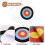 Archery Targets Paper 20 Pcs Target Sheets For Backyard Hunting Archery Practice Accessories 10 Ring Design 4