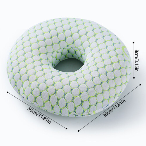 Side Sleepers Comfort Pillow Soft Ear Protections-Green 2