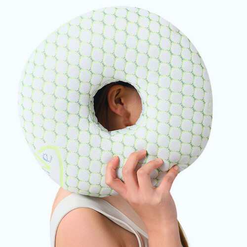 Side Sleepers Comfort Pillow Soft Ear Protections-Green 1
