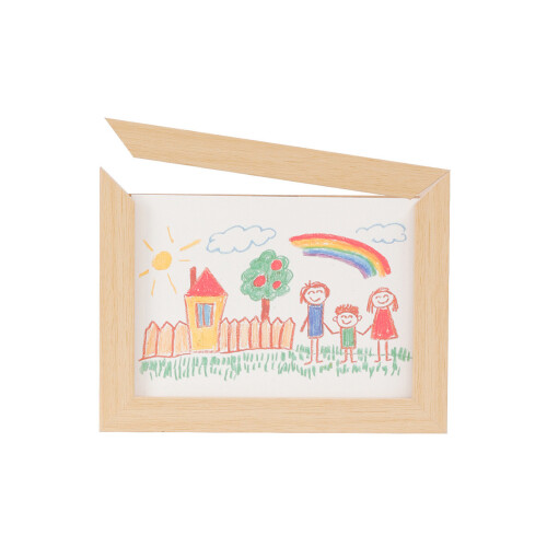 Magnetic Children Art Display Box Open-Log color Medium size