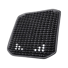 Coussin de siège en perles de bois, coussin de siège-Noir