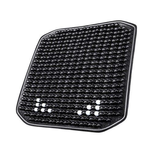 Coussin de siège en perles de bois, coussin de siège-Noir