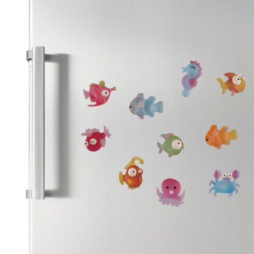 10Pieces Ocean Creature Fish Magnetic Sticker Educational Kids 1