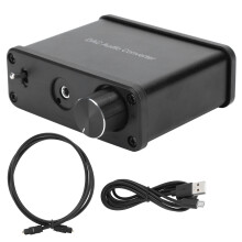 32 Bit High Resolution Sound Digital To Analog Converter Variety Of Inputs And Outputs USB Decoding Chip Handles Low Or High Impedance Headphone For