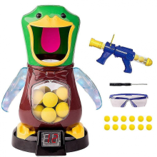 Automatisches Enten-Schießspiel mit 12 Bällen, elektrisches Zielübungsspiel für Kinder