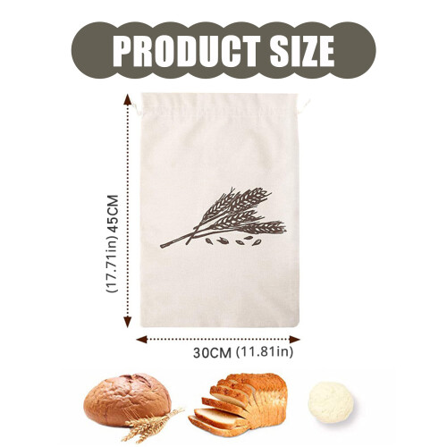 Sac à pain polyvalent à cordon avec doublure, Solution de-C 2