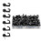 30/50 Pcs Bulletin Board Hooks Push Pin Hooks-Black 50 1