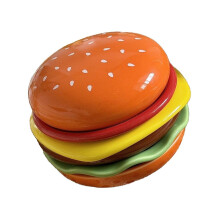 Mini Ceramic Burger Dish 6 Layer Stackable Design for Biscuits