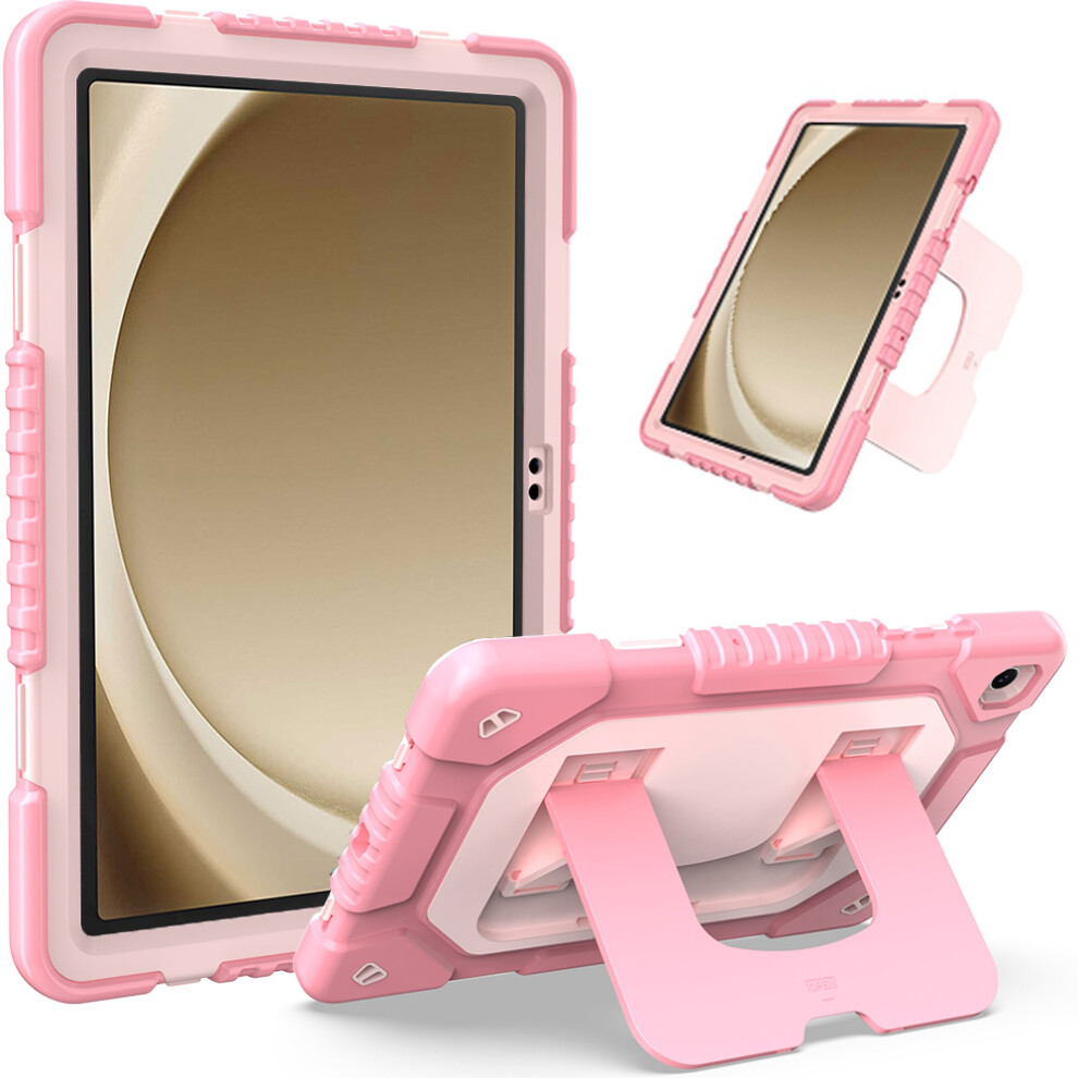 (Light ) For Samsung Galaxy Tab A11+ / A9+ Case Kickstand Silicone + Pc Tablet Cover Pink 6914284812706