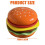 Mini Ceramic Burger Dish 6 Layer Stackable Design for Biscuits 5