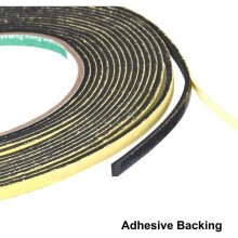 Sealing Foam Tape for Door Window, Self Adhesive Foam Tape Weather Stripping with Wind Shielding Effect and Shock Absorption, Single Sided EVA