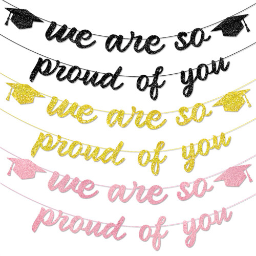 Shimmering Graduation Party Banners Streamers School Event-2 1