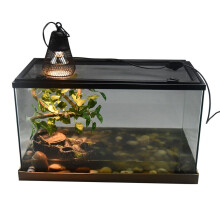 Lâmpada de aquecimento para répteis Pet Comfort Haven com luz UVB, suporte flexível para lâmpada tubular que garante iluminação precisa,