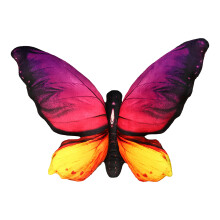 Oreiller en peluche en forme de papillon,-Papillon rose rouge