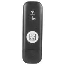 Bärbar 4G LTE USB-router, höghastighets 4G SIM-kort WiFi-dongel med SIM-kortplats, kompakt resehotspot för internetanslutningsdelning upp till 8