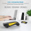 Bar Code Scanner Bluetooth 2D Barcode Scanner Pocket Wireless QR Reader Data Matrix Handheld Yellow One Size 3